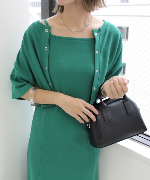 MLI'A（エムリア）の「マーメイドリブキャミワンピース（ワンピース・レディース・ブラック/オレンジ/グリーン/モカ/アイボリー・M）」の22枚目の写真