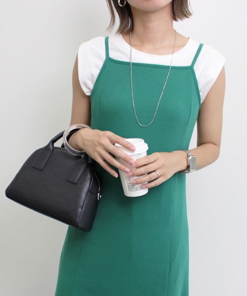 MLI'A（エムリア）の「マーメイドリブキャミワンピース（ワンピース・レディース・ブラック/オレンジ/グリーン/モカ/アイボリー・M）」の21枚目の写真