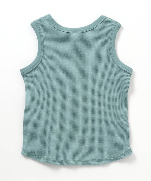 BREEZE（ブリーズ）の「ワッフルタンクトップ（タンクトップ・キッズ・ブラウン/ブルー/チャコール/キナリ・80/110/90/130/120/140/100）」の9枚目の写真
