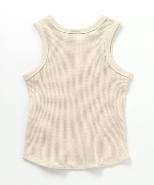 BREEZE（ブリーズ）の「ワッフルタンクトップ（タンクトップ・キッズ・ブラウン/ブルー/チャコール/キナリ・80/110/90/130/120/140/100）」の8枚目の写真