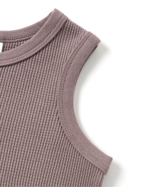 BREEZE（ブリーズ）の「ワッフルタンクトップ（タンクトップ・キッズ・ブラウン/ブルー/チャコール/キナリ・80/110/90/130/120/140/100）」の10枚目の写真
