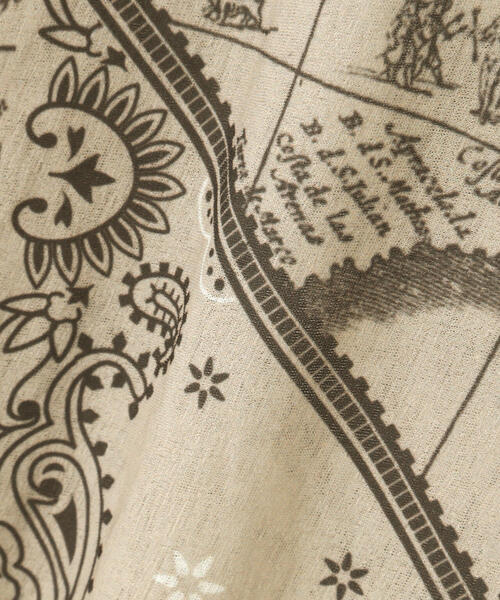 AVIREX（アヴィレックス）の「【直営店限定】 BANDANA CHART MIX CUT SHIRT/ バンダナ チャート ミックス カット シャツ（ベスト・レディース・ネイビー/ベージュ・F）」の18枚目の写真