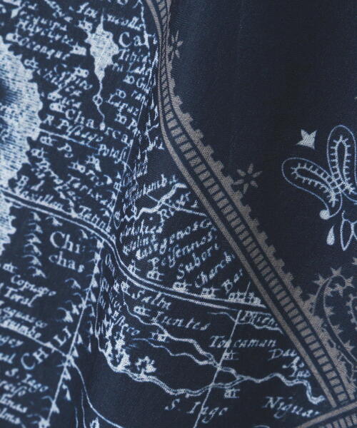 AVIREX（アヴィレックス）の「【直営店限定】 BANDANA CHART MIX CUT SHIRT/ バンダナ チャート ミックス カット シャツ（ベスト・レディース・ネイビー/ベージュ・F）」の22枚目の写真