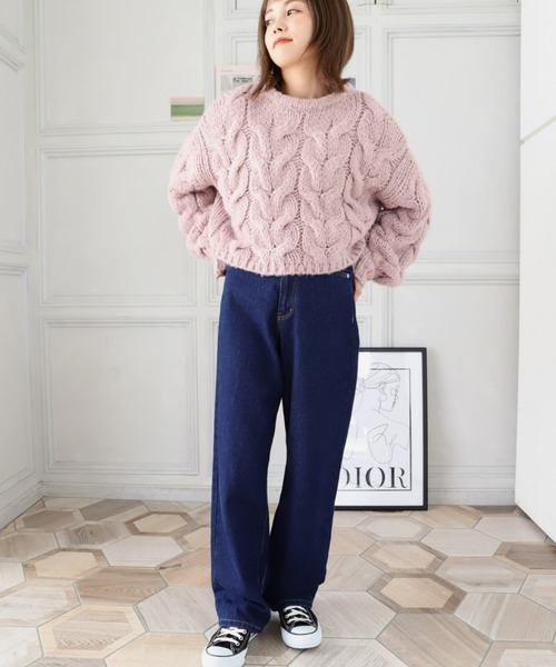 新品♡タグ付♡ロージーモンスター♡ケーブルジップニット♡白 Chico】アンゴラニットビーニー | OUTLET(アウトレット)レディース