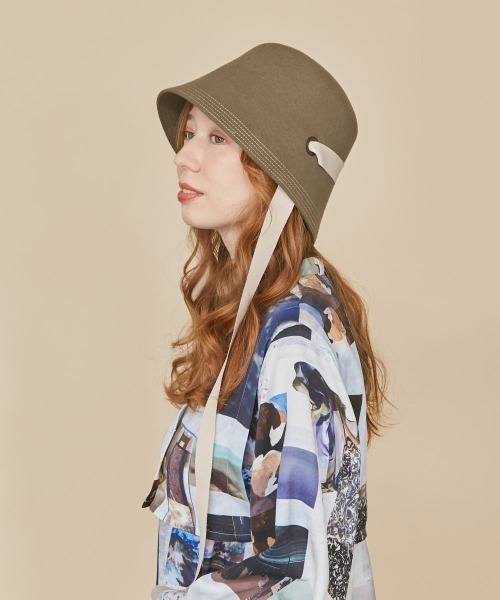 kaorinomori（カオリノモリ）の「kaorinomori カレルハット（ハット・レディース・ダークグリーン/ブラウン・M/57.5cm）」の17枚目の写真