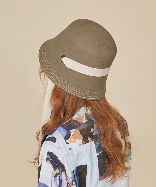 kaorinomori（カオリノモリ）の「kaorinomori カレルハット（ハット・レディース・ダークグリーン/ブラウン・M/57.5cm）」の18枚目の写真