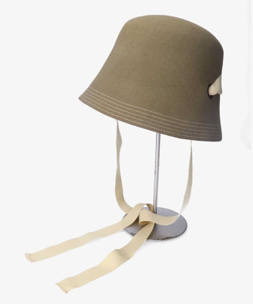 kaorinomori（カオリノモリ）の「kaorinomori カレルハット（ハット・レディース・ダークグリーン/ブラウン・M/57.5cm）」の19枚目の写真