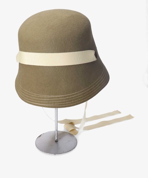 kaorinomori（カオリノモリ）の「kaorinomori カレルハット（ハット・レディース・ダークグリーン/ブラウン・M/57.5cm）」の20枚目の写真