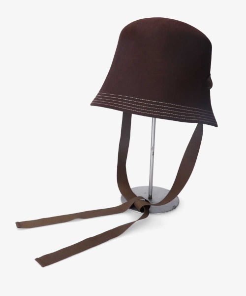 kaorinomori（カオリノモリ）の「kaorinomori カレルハット（ハット・レディース・ダークグリーン/ブラウン・M/57.5cm）」の8枚目の写真