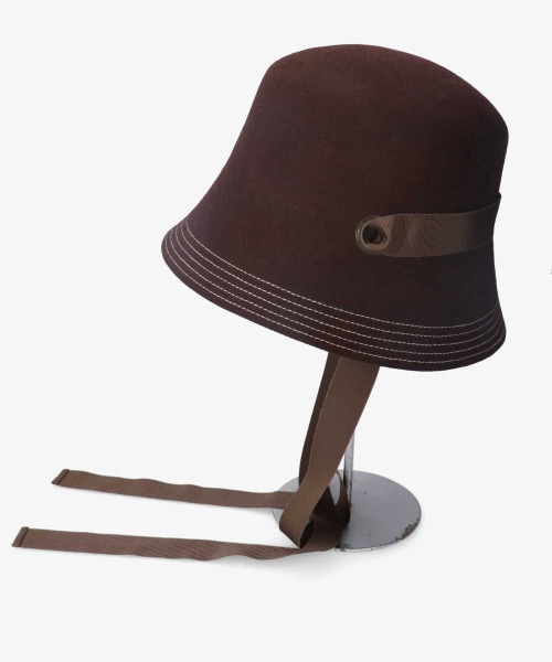 kaorinomori（カオリノモリ）の「kaorinomori カレルハット（ハット・レディース・ダークグリーン/ブラウン・M/57.5cm）」の9枚目の写真