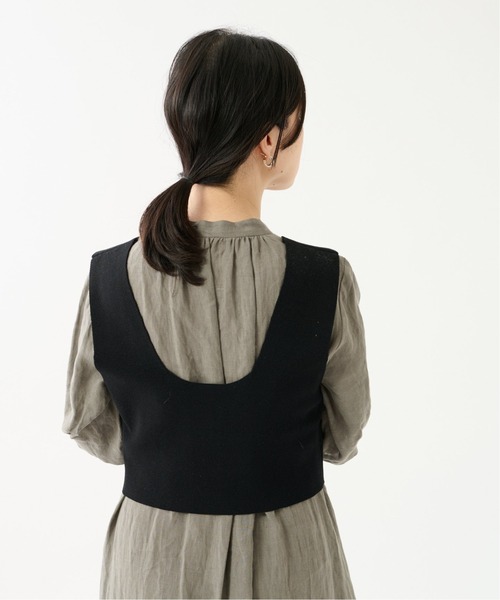 journal standard L'essage（ジャーナルスタンダードレサージュ）の「コットンナイロンビスチェ（ベスト・レディース・ブラック/ブラウン・FREE）」の7枚目の写真
