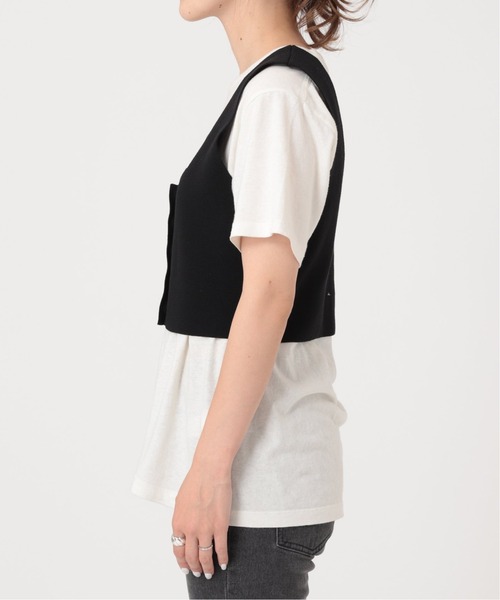 journal standard L'essage（ジャーナルスタンダードレサージュ）の「コットンナイロンビスチェ（ベスト・レディース・ブラック/ブラウン・FREE）」の16枚目の写真