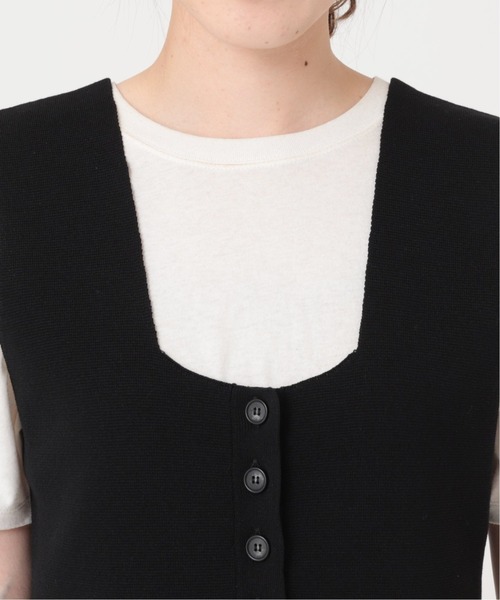 journal standard L'essage（ジャーナルスタンダードレサージュ）の「コットンナイロンビスチェ（ベスト・レディース・ブラック/ブラウン・FREE）」の19枚目の写真