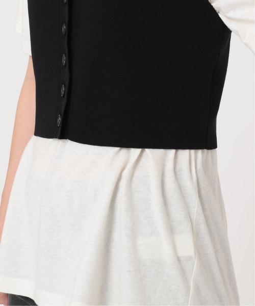 journal standard L'essage（ジャーナルスタンダードレサージュ）の「コットンナイロンビスチェ（ベスト・レディース・ブラック/ブラウン・FREE）」の21枚目の写真