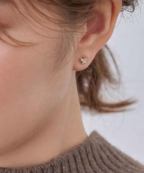 商談中 きら ✨ビジューと蝶のおへそピアス✨
