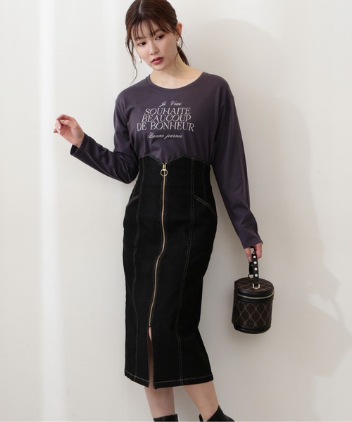 PROPORTION BODY DRESSING（プロポーションボディドレッシング）の「＜Ｅ＞ロンＴ / 1212267502（Tシャツ/カットソー・レディース・ホワイト/ダークグレー/ホワイト系その他・FREE）」の15枚目の写真