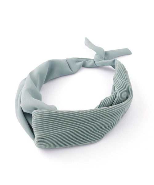 ANEMONE（アネモネ）の「ハーフプリーツバックワイヤーターバン（ヘアバンド・レディース・ブラウン/マスタード/グレー/ブルー/ネイビー・FREE）」の13枚目の写真