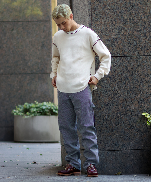 JOINT WORKS（ジョイントワークス）の「CRAFT WAFFLE LS / クラフトワッフルロングスリーブ（Tシャツ/カットソー・メンズ・ブラック/アイボリー・MEDIUM/LARGE）」の9枚目の写真