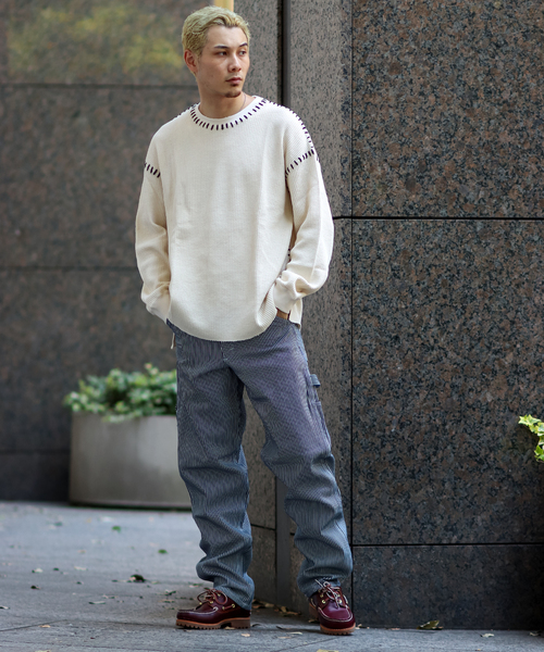 JOINT WORKS（ジョイントワークス）の「CRAFT WAFFLE LS / クラフトワッフルロングスリーブ（Tシャツ/カットソー・メンズ・ブラック/アイボリー・MEDIUM/LARGE）」の10枚目の写真