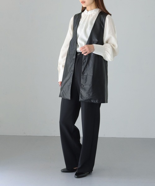 cheriella(シェリエラ)の「【cheriella】WEB限定フェイクレザーベスト(ベスト・レディース・ブラック/ブラウン・M)」の20枚目の写真