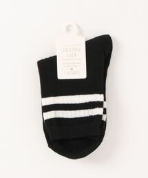 SESTO | gu22aw/リブラインショートソックス(ソックス/靴下)