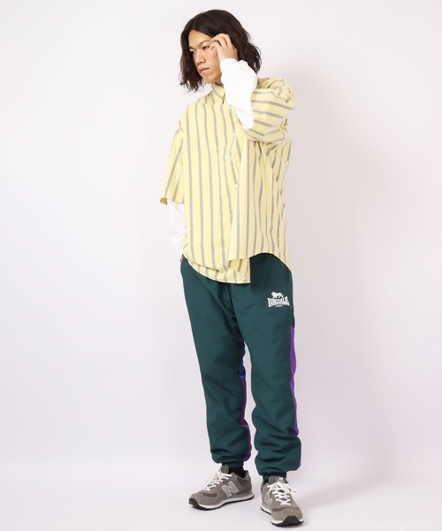 LONSDALE(ロンズデール)の「LONSDALE ナイロンワッシャー ジョガーパンツ(その他パンツ・メンズ・ブラック/グリーン/パープル・LL/L/M)」の16枚目の写真