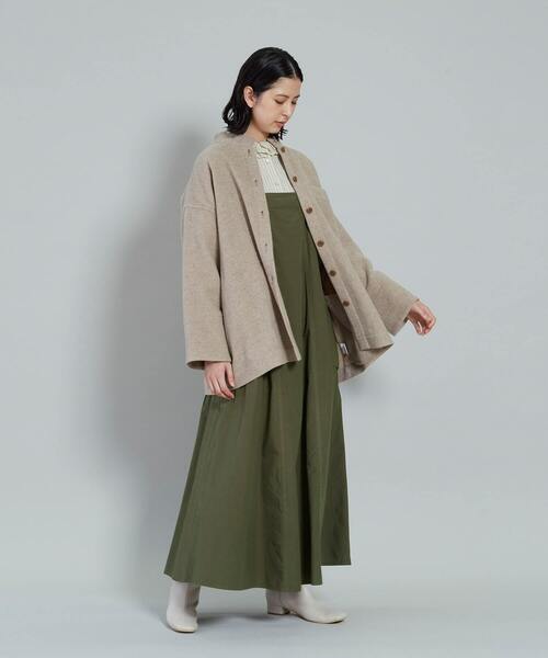 conges payes ADIEU TRISTESSE（コンジェ ペイエ アデュートリステス）の「ウール混モッサカバーオール（その他アウター・レディース・ブルー/ベージュ・38）」の13枚目の写真