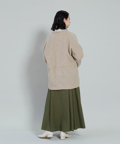 conges payes ADIEU TRISTESSE（コンジェ ペイエ アデュートリステス）の「ウール混モッサカバーオール（その他アウター・レディース・ブルー/ベージュ・38）」の15枚目の写真