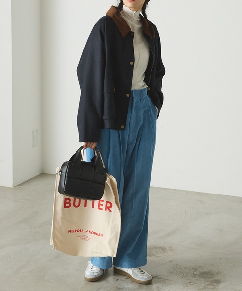 forksy.（フォルクシー）の「【forksy.】メランジハンティングジャケット（ブルゾン・レディース・ネイビー/カーキブラウン・FREE）」の10枚目の写真