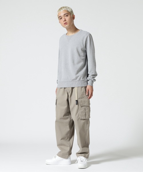 REMI RELIEF（レミレリーフ）の「REMI RELIEF(レミレリーフ) SP加工裏毛クルースウェット（スウェット・メンズ・グレー/その他/ブラック/ダークグリーン系/ホワイト系2・M/L/XL）」の14枚目の写真