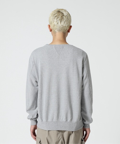 REMI RELIEF（レミレリーフ）の「REMI RELIEF(レミレリーフ) SP加工裏毛クルースウェット（スウェット・メンズ・グレー/その他/ブラック/ダークグリーン系/ホワイト系2・M/L/XL）」の16枚目の写真
