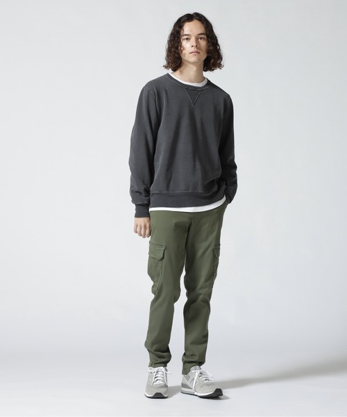 REMI RELIEF（レミレリーフ）の「REMI RELIEF(レミレリーフ) SP加工裏毛クルースウェット（スウェット・メンズ・グレー/その他/ブラック/ダークグリーン系/ホワイト系2・M/L/XL）」の19枚目の写真