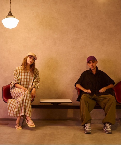 HUNTISM(ハンティズム)の「HUNTISM ハンティズム / Rip Stop Umpire Cap リップストップ アンパイアキャップ / htm231005(キャップ・メンズ・ブラック/パープル/オリーブ/イエロー/ネイビー・2/1)」の9枚目の写真