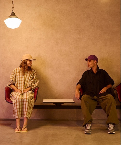 HUNTISM(ハンティズム)の「HUNTISM ハンティズム / Rip Stop Umpire Cap リップストップ アンパイアキャップ / htm231005(キャップ・メンズ・ブラック/パープル/オリーブ/イエロー/ネイビー・2/1)」の10枚目の写真