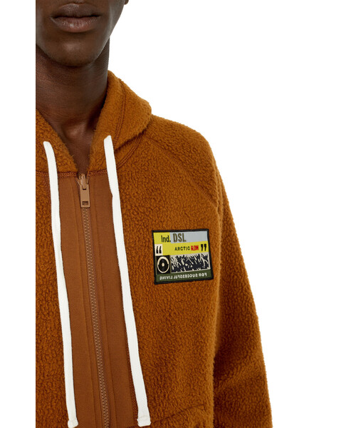 DIESEL（ディーゼル）の「メンズ  ジップスウェットパーカー リバーシブル（パーカー・メンズ・ブラウン/ブルー/カーキ・X-LARGE/X-SMALL/XX-LARGE/SMALL/XXX-LARGE/LARGE/MEDIUM）」の18枚目の写真