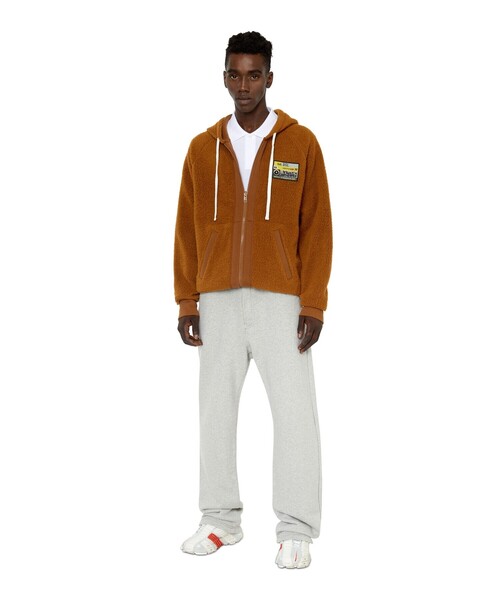 DIESEL（ディーゼル）の「メンズ  ジップスウェットパーカー リバーシブル（パーカー・メンズ・ブラウン/ブルー/カーキ・X-LARGE/X-SMALL/XX-LARGE/SMALL/XXX-LARGE/LARGE/MEDIUM）」の11枚目の写真