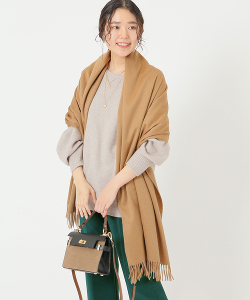 IENA（イエナ）の「【Joshua Ellis/ジョシュアエリス】カシミヤストール（マフラー・レディース・キャメル・FREE）」の5枚目の写真