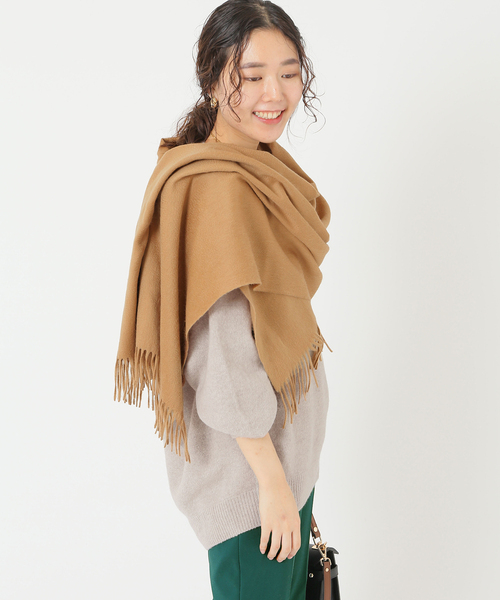 IENA（イエナ）の「【Joshua Ellis/ジョシュアエリス】カシミヤストール（マフラー・レディース・キャメル・FREE）」の9枚目の写真