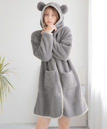 Dita | ぷっくり耳付き。もこもこくま耳カーディガン(ルームウェア/パジャマ)