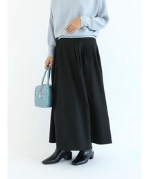Te chichi TERRASSE | 【イージーケア＆ストレッチ】タックロングスカート(スカート)