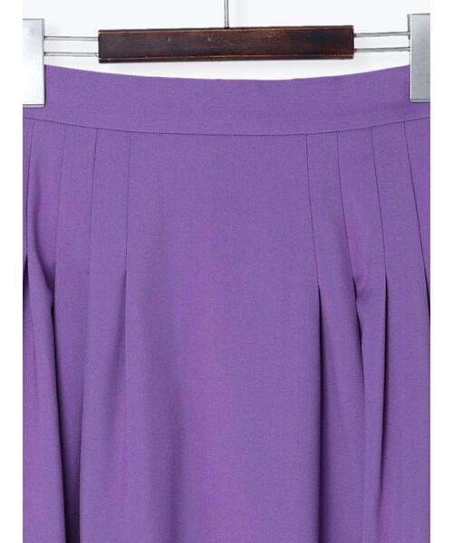 Te chichi TERRASSE（テチチテラス）の「【イージーケア&ストレッチ】タックロングスカート（スカート・レディース・ブラック/パープル/グレー/グリーン・ﾌﾘ-）」の21枚目の写真