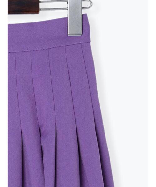 Te chichi TERRASSE（テチチテラス）の「【イージーケア&ストレッチ】タックロングスカート（スカート・レディース・ブラック/パープル/グレー/グリーン・ﾌﾘ-）」の20枚目の写真