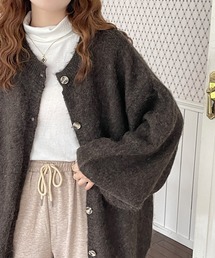 シャギールーズニットカーディガン