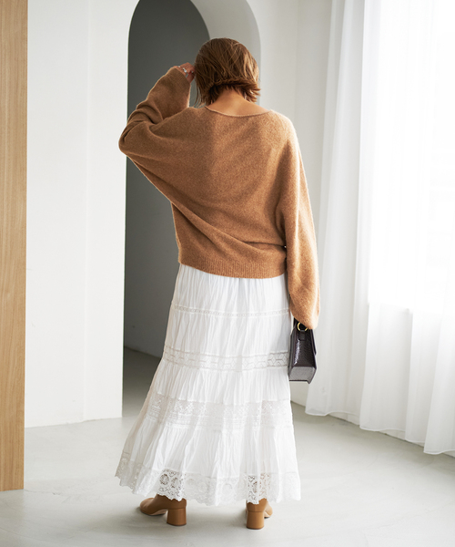 plage（プラージュ）の「Antique like lace スカート（スカート