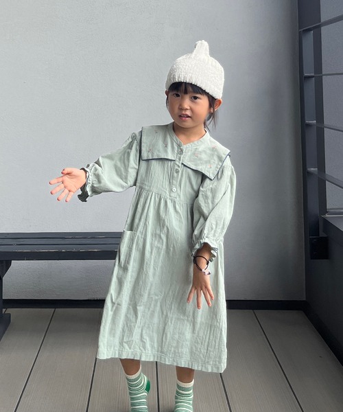 GRIN BUDDY(グリンバディ)の「【GRIN BUDDY / グリンバディ】【キッズ】やわらかどんぐりニット帽/ Souffle Watch(ニットキャップ/ビーニー・キッズ・ブラウン系その他/ライトピンク/グリーン系その他/ホワイト・53cm)」の12枚目の写真