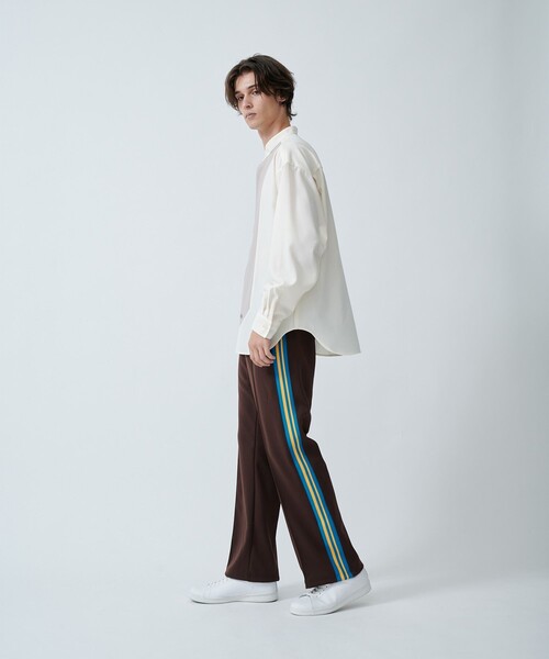 CITY TOKYO(シティトウキョウ)の「【洗える/シワ防止】LANAライクデザインシャツ リラックスフィット/異素材切り替えデザイン(シャツ/ブラウス・メンズ・グレイッシュベージュ/ブラック/ブルー・1/3/2)」の10枚目の写真