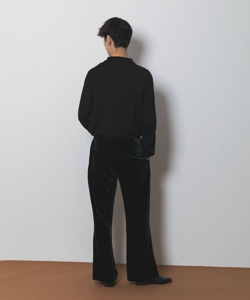 Couleur Meler(クルールメリー)の「Couleur Meler sakasa center tuck velour pants(その他パンツ・メンズ・グリーン系その他/ブラック・LARGE/MEDIUM)」の13枚目の写真