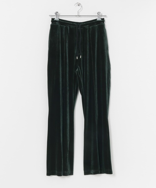 Couleur Meler(クルールメリー)の「Couleur Meler sakasa center tuck velour pants(その他パンツ・メンズ・グリーン系その他/ブラック・LARGE/MEDIUM)」の7枚目の写真