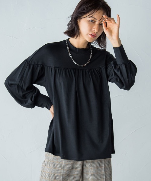 LAUTREAMONT(ロートレアモン)の「ウォッシャブルウールギャザーカットソー≪手洗い可能/WEB限定Lサイズ≫(Tシャツ/カットソー・レディース・ブラック/オフホワイト/グリーン・9号/11号)」の17枚目の写真