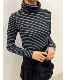 PHILLY | ボーダーハイネックトップス(Tシャツ/カットソー)